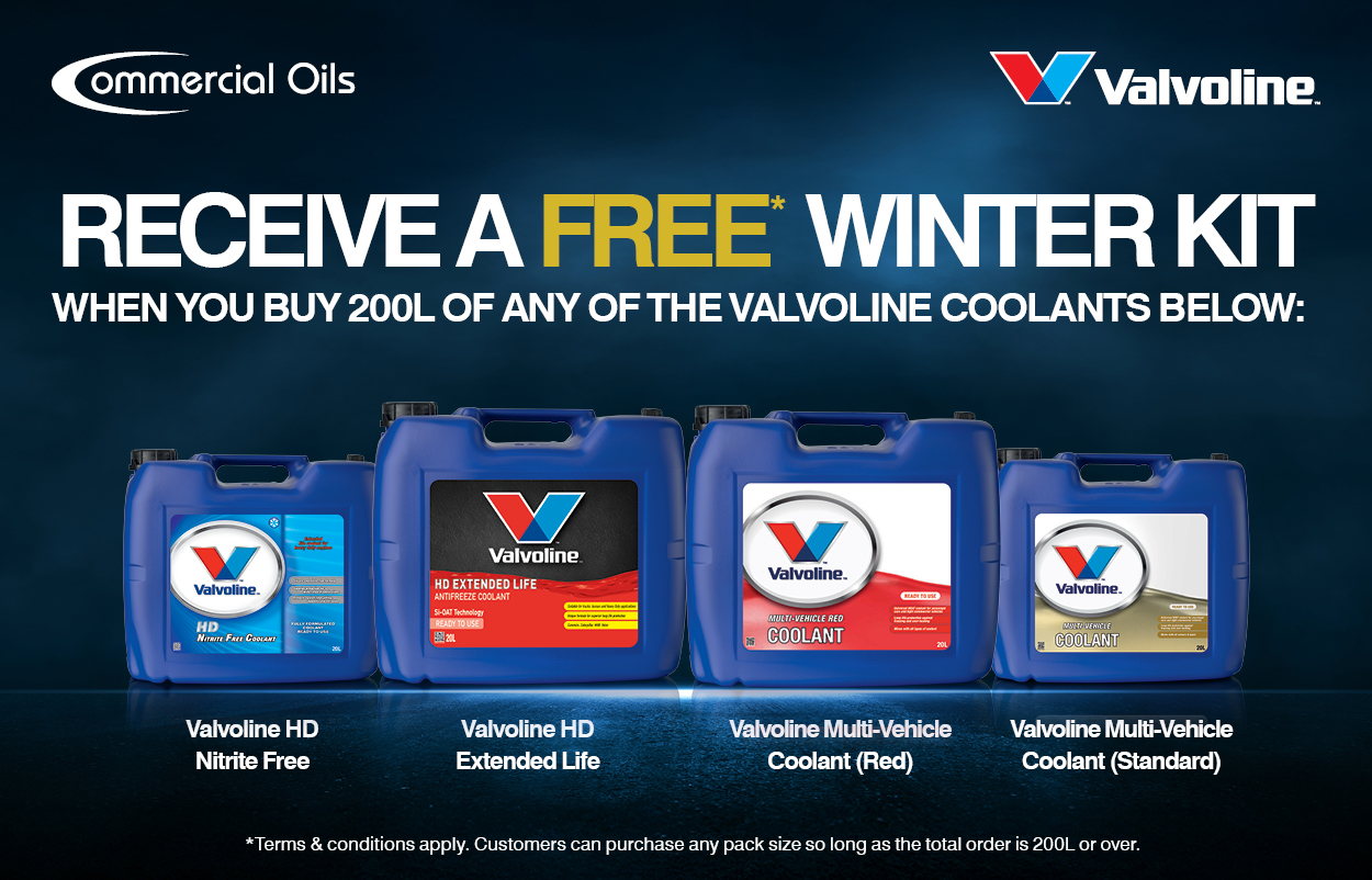 FREE Winter Kit with Every 200L Purchase of Valvoline Coolant